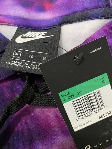 NEW NIKE Sportswear NASA Official Stargazer Club Galaxy Tie-Dye XL Hoodie RARE - Picture 5 of 5
