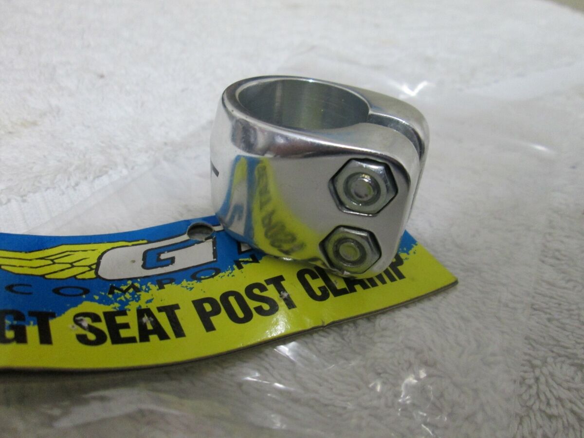 0ld school BMX GT seat post clamp chrome 25.4 double bolt 0ld school BMX GT seat post clamp chrome 25.4 double bolt