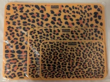 Kuhn Rikon 3 Anti-Microbial Cutting Boards Leopard Printed Lightweight Flexible