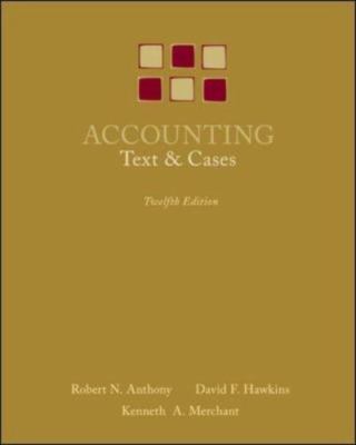 Accounting: Texts and Cases
