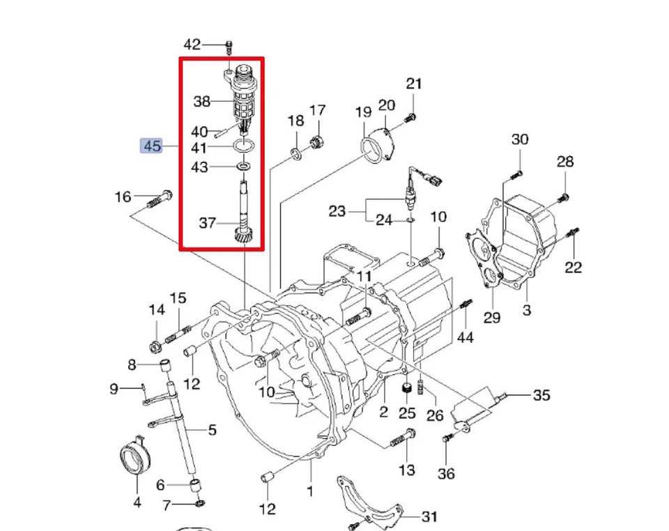 Speed Sensor Driven Gear fr 1998 1999 2000 2001 2002 2003 2004 2005 Daewoo Matiz - Image 2 of 2