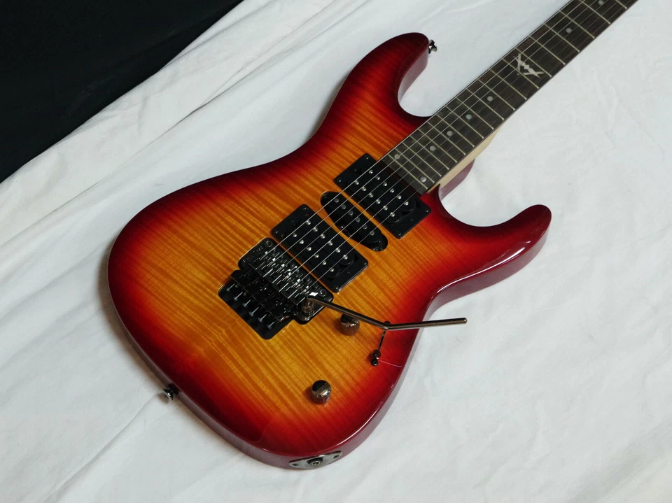 DEAN Custom 380 Floyd electric GUITAR new Trans Amber w/ hard CASE - Tremolo - Image 4 of 4