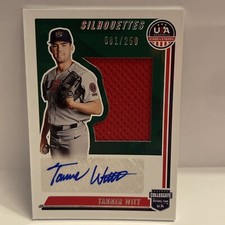 2022 Stars & Stripes - Tanner Witt - Silhouettes Jersey Relic Auto 081/250🔥🔥🔥