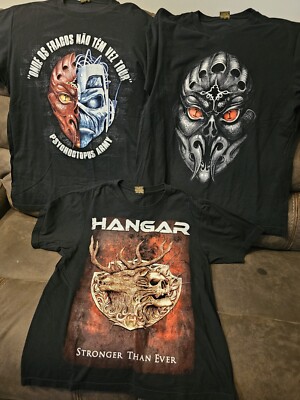 2018/19 Aquiles Priester/Psychoctopus Army/Hangar  Tshirt Lot New Black Size M/L