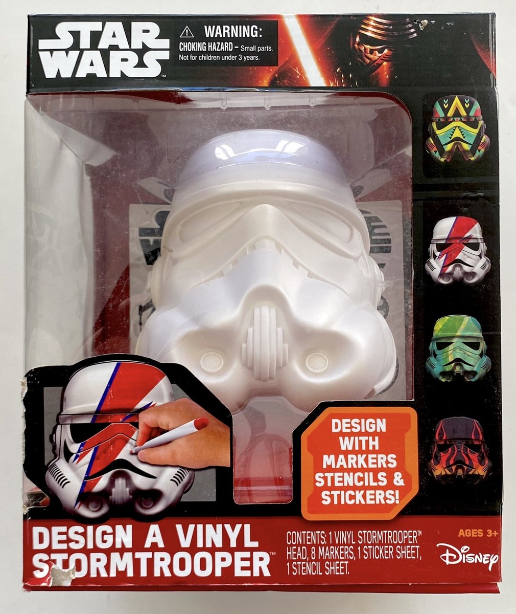 STAR WARS DESIGN A VINYL STORMTROOPER WITH MARKERS STENCILS