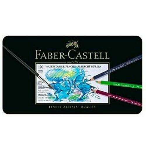 Faber-Castell Albrecht Durer Watercolor Pencils Tin Set of 120 - Assorted Colors - Afbeelding 1 van 1