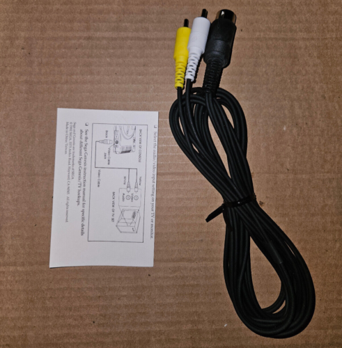 Sega Genesis Video Monitor Cable MK-1605 AV OEM Open Box AV RCA Audio Video - Picture 3 of 11