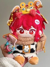 Anime Genshin Impact Diluc 20cm Plush Doll Dress up Toy Plushie Game Xmas Gift