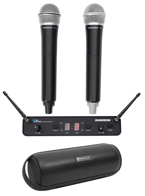 samson wireless mic and speaker