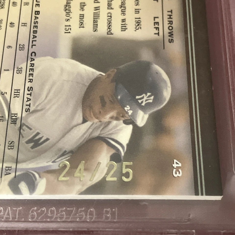 Camiseta deportiva 2004 Playoff Prime Cuts Signature Rickey Henderson #’d 24 #24/25 Foto 3 de 3