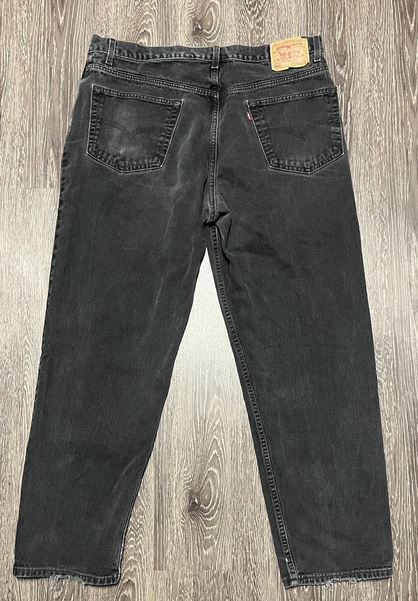 Vintage 90s Levi's 550 Denim Black Jeans Men's Size 42Wx32L Vintage 90s Levi's 550 Denim Black Jeans Men's Size 42Wx32L