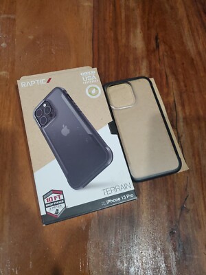 Raptic Terrain Case for the iPhone 13 Pro Clear + Black 