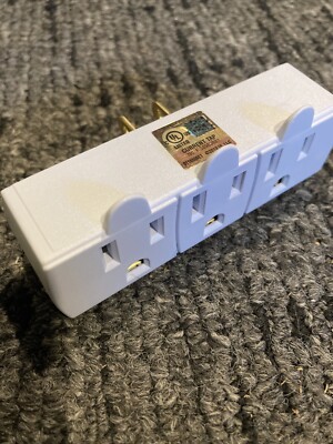 3 Way Power Strip - 3 Outlet From 1 Adapter - Litesun LA-9  - 3 Prong