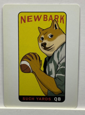 2021 Doge Dog Namath Rookie Football Blockchain Cards WAX Elon Musk
