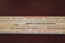 10 SQUARE Yardstick Wood Wooden Ruler Lot Advertising Sign Color Art Craft Hobby