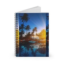 Tropical Sunset Spiral Notebook - Perfect for Journaling, Gifts, Travel, ... 