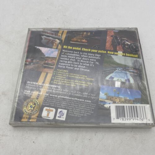 Vintage PC CD-ROM Games Lot (2) Muscle Car '76 & NASCAR Racing 1999 Sealed - Picture 2 of 3