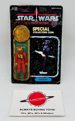 1985 B-Wing Pilot MOC Vintage Star Wars POTF 92 Back Figure NEW