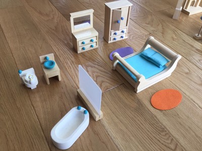 ebay wooden dolls house furniture