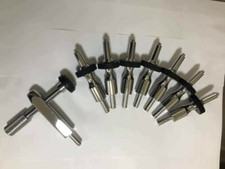 Full set of Brand New Coffin Stops / Pins for hearses, 1x adjustable 7x fixed