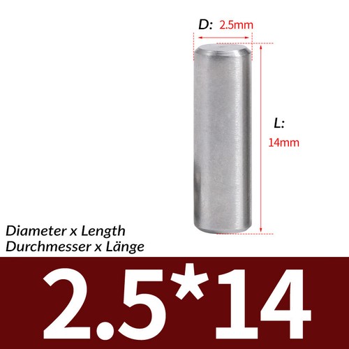 1mm 1.5mm 2mm 2.5mm Metric Steel Dowel Pins A2 Stainless Steel Dowels DIN7 - Picture 37 of 45