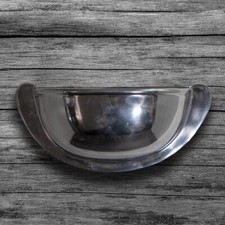 Mały wazon kwiatowy, aluminium, srebrny, wiszący, błyszczący