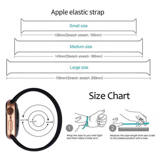 Solo Loop Band For Apple Watch Ultra Series 8 7 6 5 4 SE Strap Silicone Bracelet - Picture 8 of 37