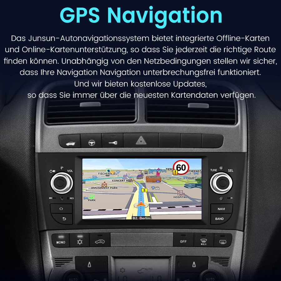 7" Android 14 Autoradio Für Fiat Grande Punto 2007-2012 Linea Apple Carplay GPS - Bild 4 von 4