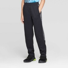 C9 Champion Boys' Textured Tech Fleece Slim Fit Pants - Black - XS 4-5 - New