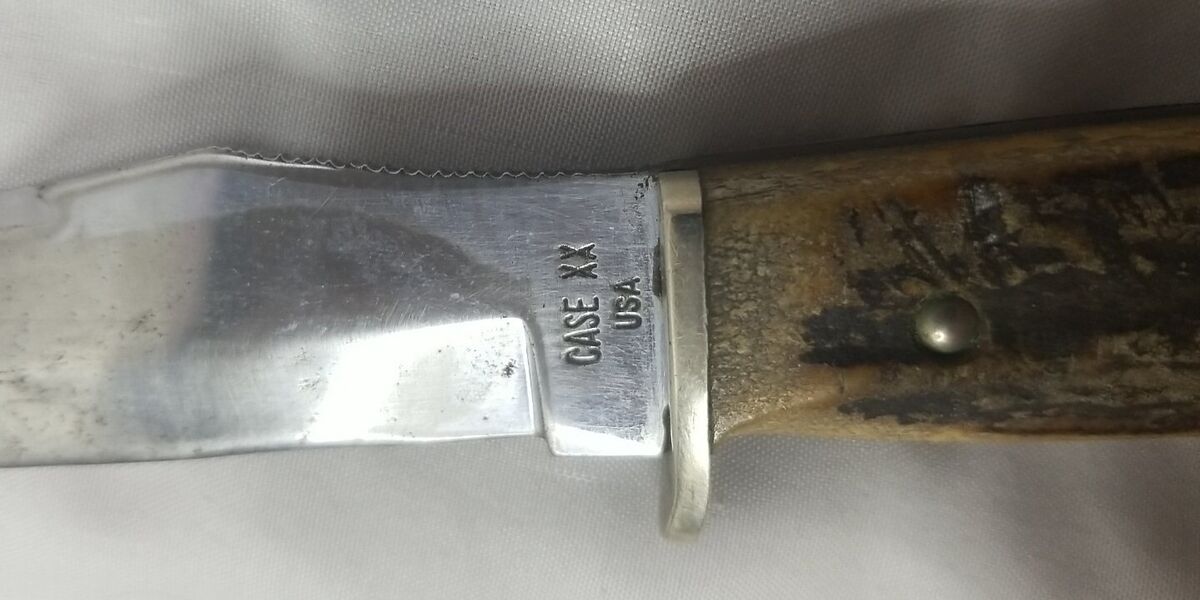 Vintage CASE XX USA MODEL 523-5 STAG HUNTING & FIGHTING Vintage CASE XX USA MODEL 523-5 STAG HUNTING & FIGHTING