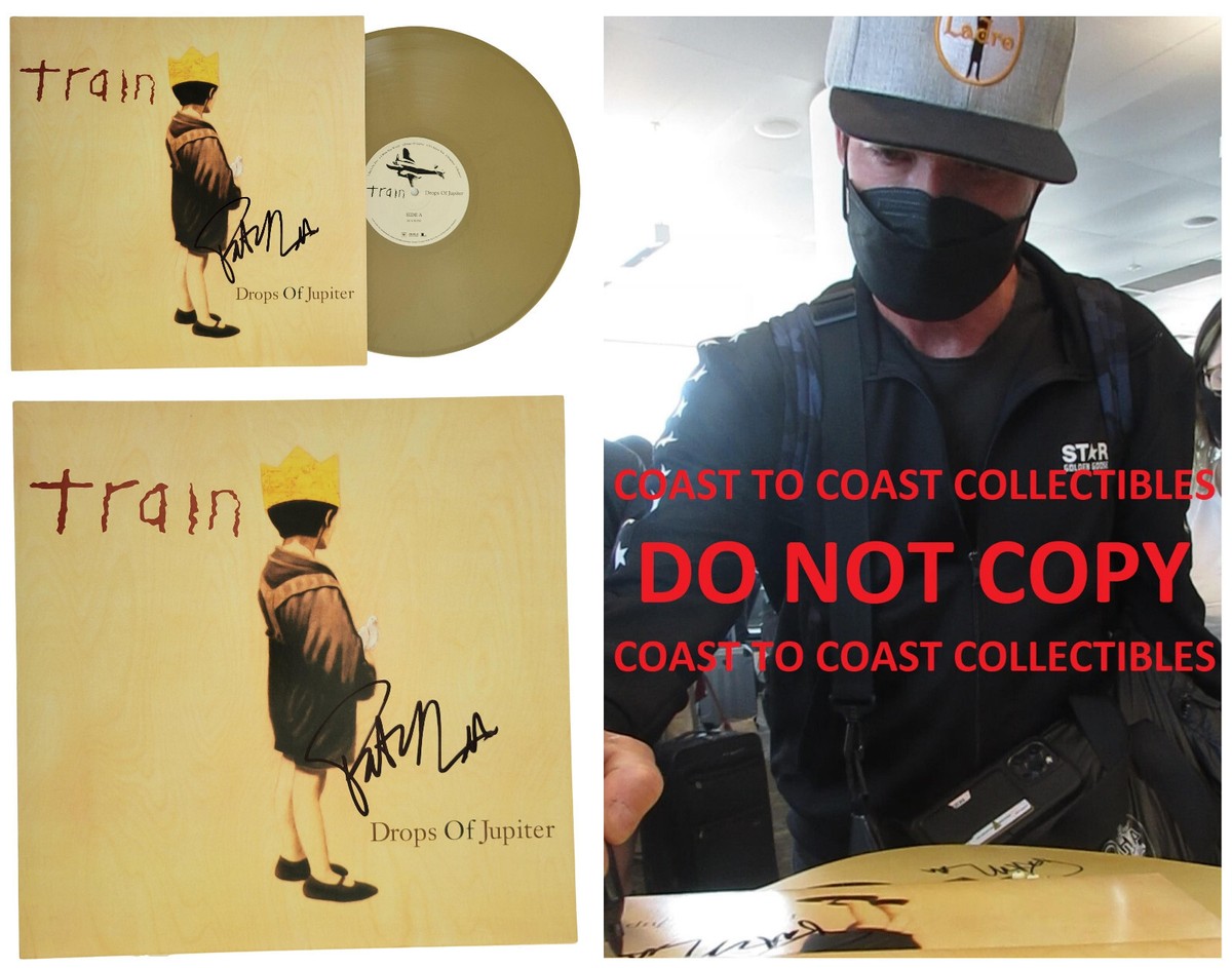 Patrick Monahan signed Train Drops of Jupiter album,vinyl COA proof autographed STAR Patrick Monahan signed Train Drops of Jupiter album,vinyl COA proof autographed STAR
