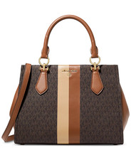 Michael Kors Marilyn MK Signature Brown multi Medium Satchel & Cardcase