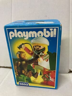 Playmobil 3892 Medico VETERINARIO Vet Doctor con Scimmia MIB, 1996