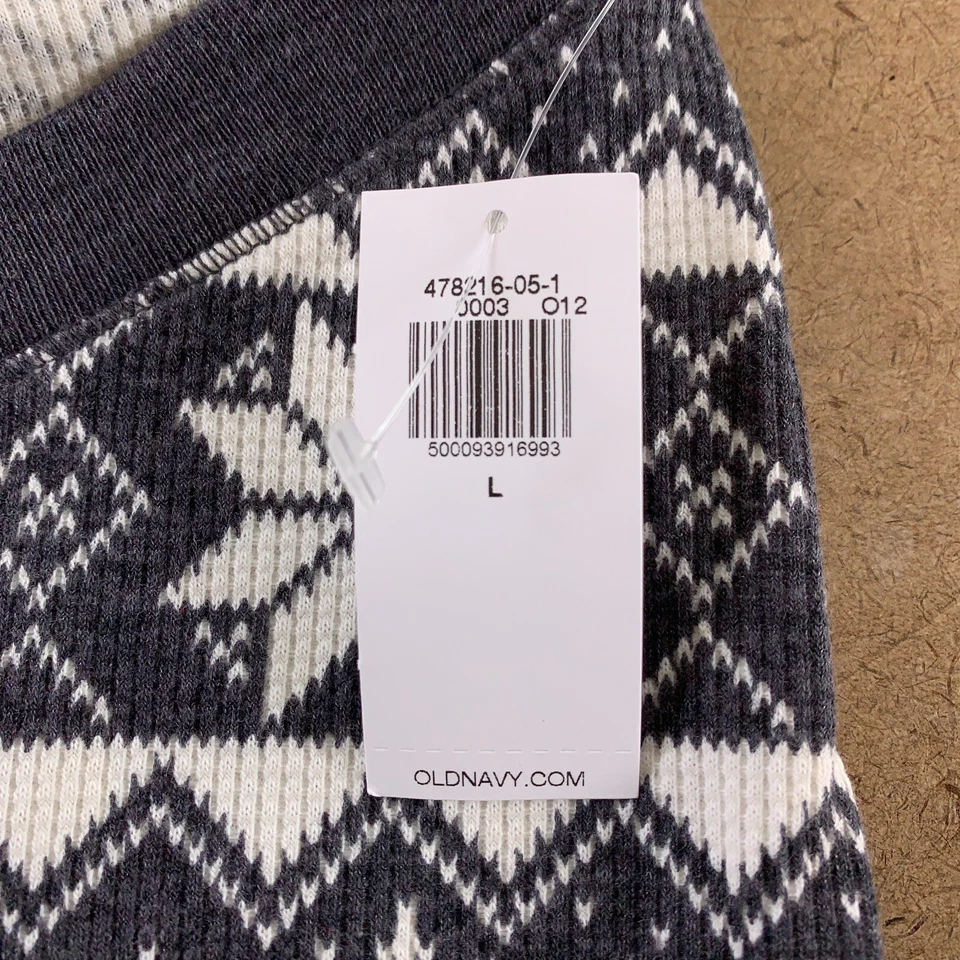 Leggings de pijama de punto térmico estampados grises grandes de maternidad Old Navy para mujer nuevos con etiquetas Foto 2 de 4