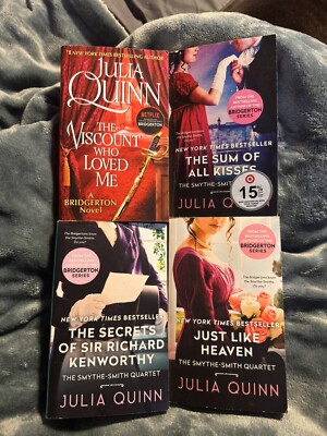 Julia Quinn Bridgerton Series Book Lot of 4 Paperback. Used 