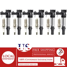 6Pcs Ignition Coil and Iridium Spark Plug Kit For 2004-2009 Cadillac CTS 3.6L