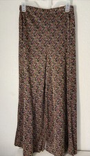 Vintage Retro Dress Pants Flare Bellbottoms Shiny Multicolor Women s Size Sm/med