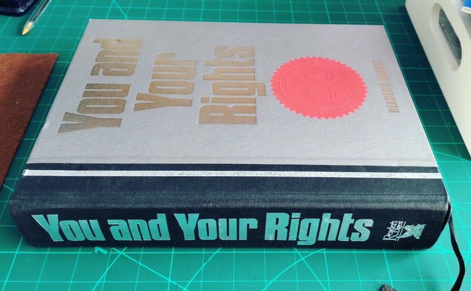 VINTAGE Large 1991 You and Your Rights Law Readers Digest Hardback Book ...