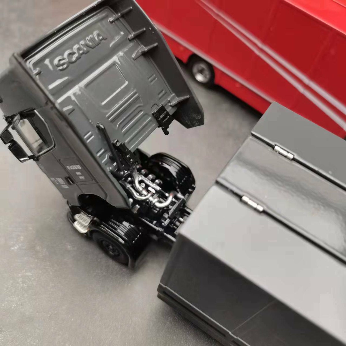GCD 1:64 Scania S730 Enclosed Double Deck Tow Truck Diecast