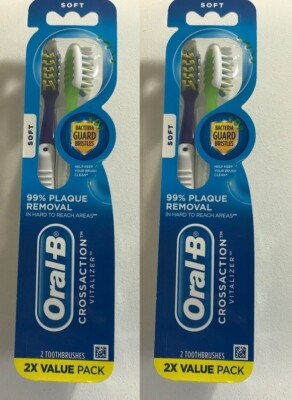 2 Pack- Oral-B Pro-Health Vitalizer Advanced Soft Toothbrushes