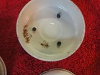 7 lot vintage childrens Hong Kong metal toy doll dish set pot stove burner tiger — photo 8