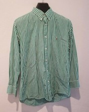 Ralph Lauren Mens 16 1/2-34 Button-Down Striped Dress Shirt Long Sleeve Green