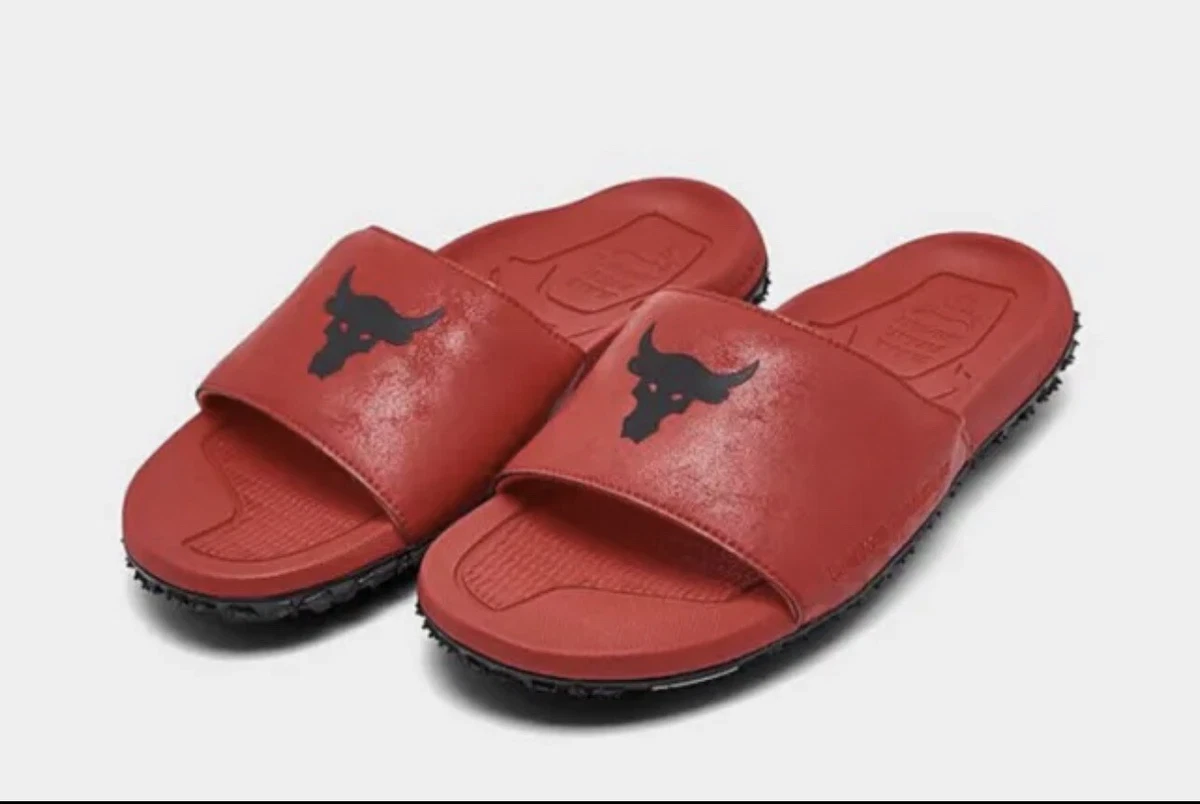 Under Armour Project Rock Dwayne Johnson Men's Slides Bred Sandals