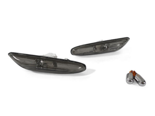 DEPO Smoke Fender Side Marker Light + Chrome Bulb For 06-11 BMW E90/E91/E92/E93 - Picture 1 of 1