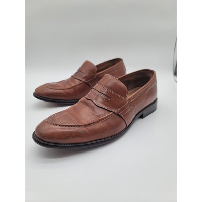 Johnston & Murphy J&M 1850 Brown Leather Penny Loafers Men display picture 1