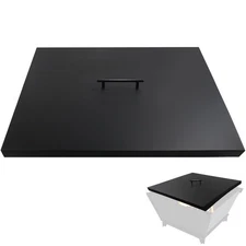 Fire Pit Burner Lid 28" x 28" Square Drop-in Burner Pan Firepit Cover Multipl...
