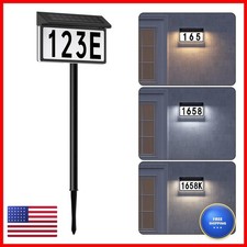 YDHOK Solar Address Sign Lighted House Numbers Outside Waterproof
