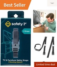TV  Furniture Safety Straps, Black, Multi, 2 StrapsPack of 1