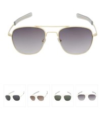 Mens Gradient Aviator Sunglasses Gold Frame UV400 Classic Retro Driving Eyewear