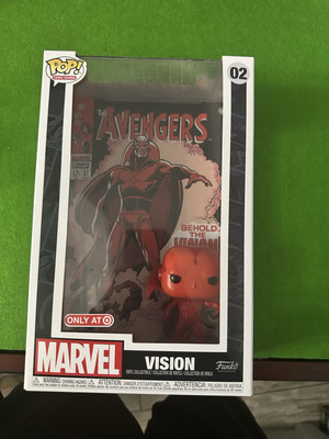 Funko Pop! Comic Book Cover with Case: Marvel - Vision - Target (Exclusive) #02